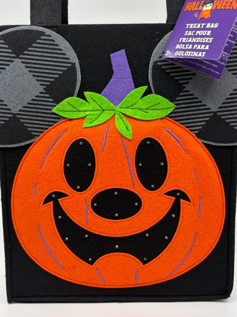 Disney Mickey Mouse Jack-o'-Lantern *LIGHT UP* Halloween Exclusive Treat Bag